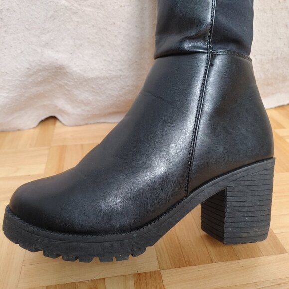 Black block heel overknees - Picture 13 of 13